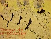 Henri  Toulouse-Lautrec Miss Eglantine's Troupe oil on canvas